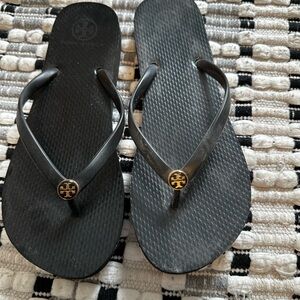 Tory Burch Black Flip Flops